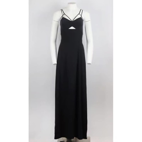 NWT L'AGENCE Elsa Maxi Dress in Washed Black - Picture 4 of 4